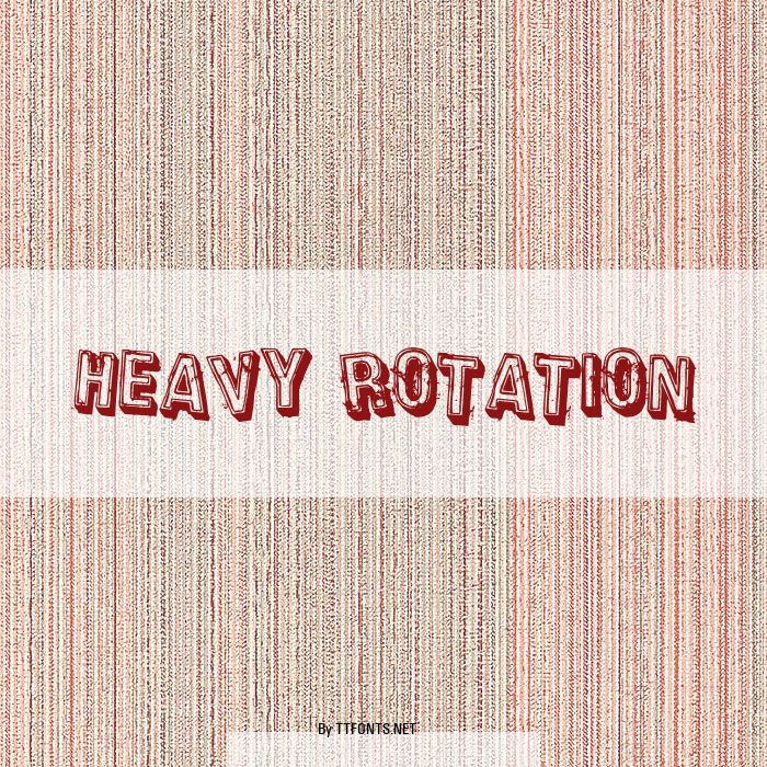 Heavy Rotation example
